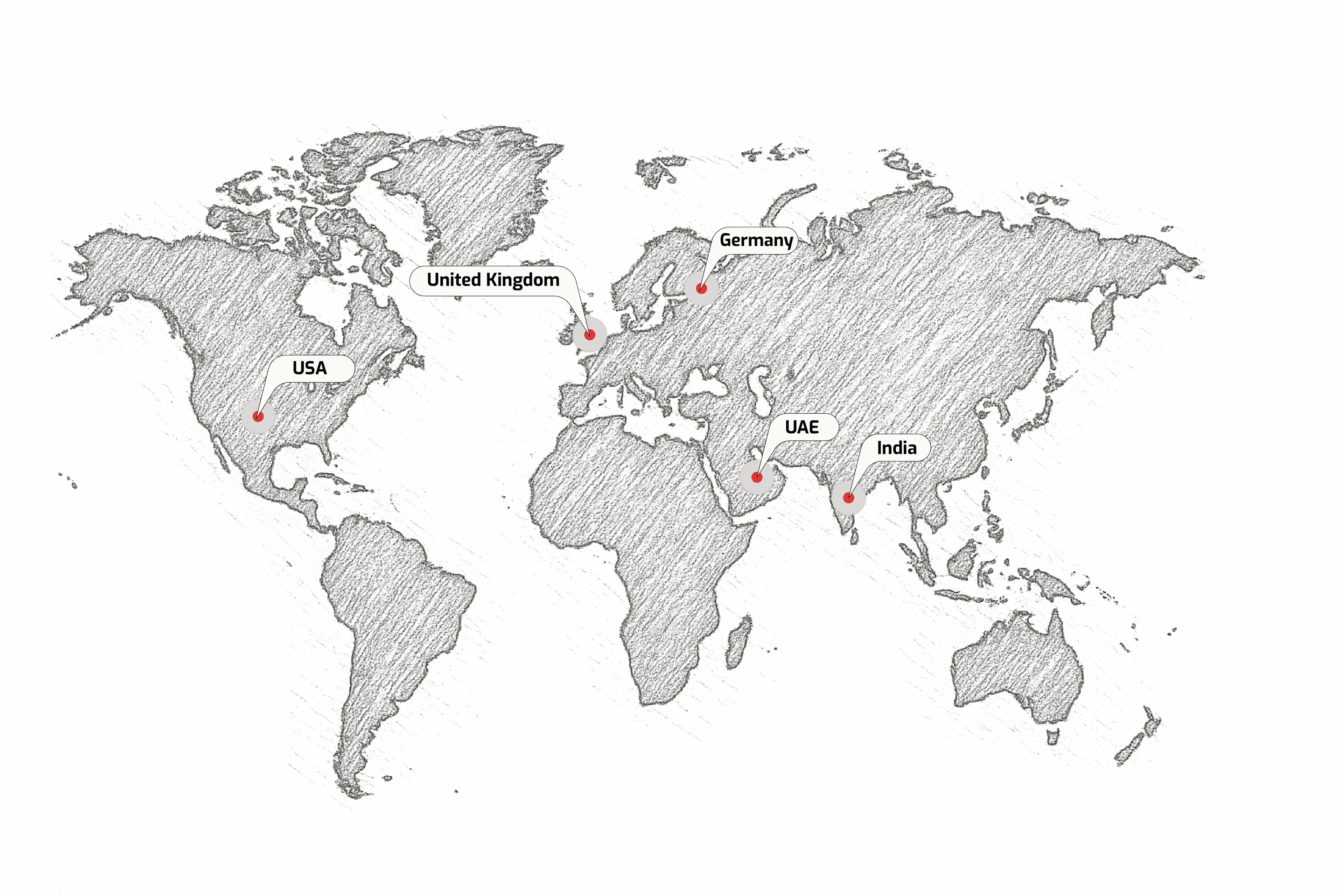 Ajmi Global Presence Map